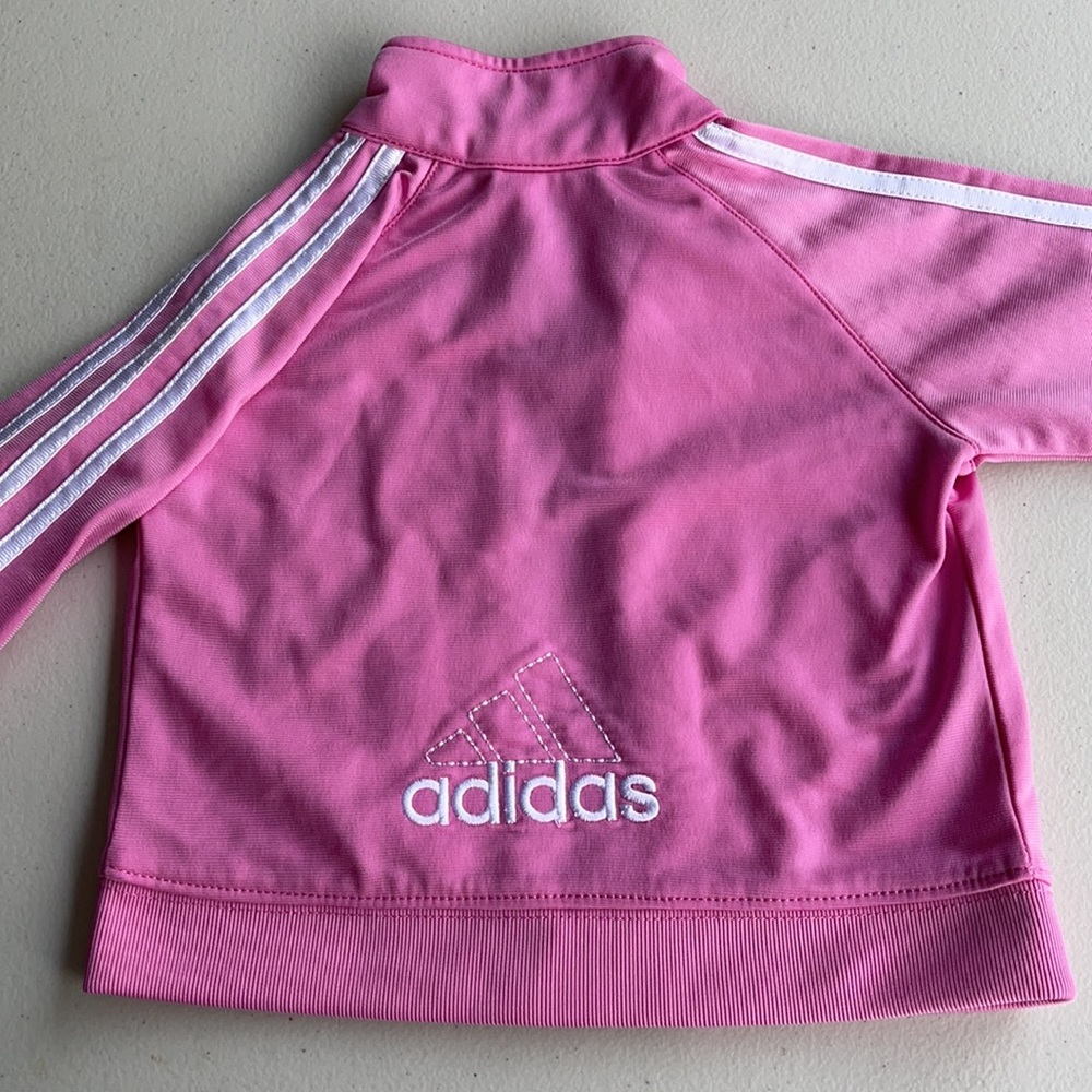 Like New Adidas Pink zip up jacket 9 months